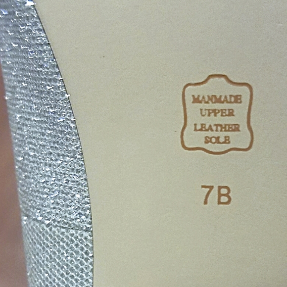 "Caparros" Silver Sparkly Cinderella Heels - Picture 5 of 10